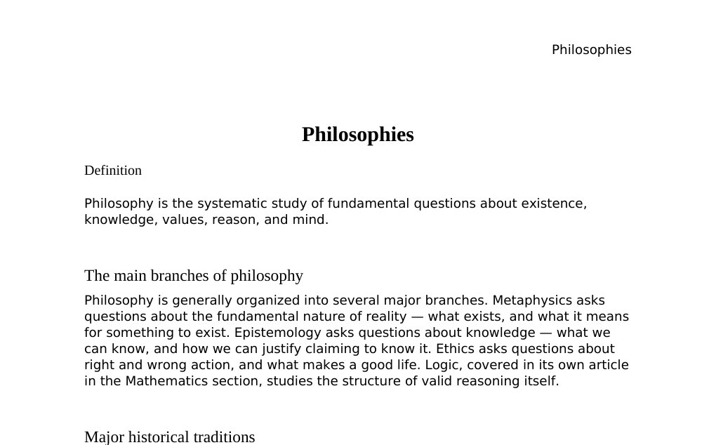 Ethical frameworks, epistemology, and major philosophical thought experiments Dr. Dr. med. sci. Abidin GelesCopyright - All Rights Reserved: This document and all content on this website may not be published, reproduced, or distributed without the written permission of the author, Dr. Dr. med. sci. Abidin Geles.www.medwissen.ch abidin.geles@gmail.com Philosophies DefinitionPhilosophy is the systematic study of fundamental questions about existence, knowledge, values, reason, and mind.The main branches of philosophy …