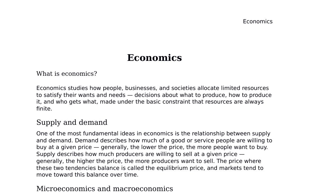 Supply and demand, comparative advantage, and behavioral economics Dr. Dr. med. sci. Abidin GelesCopyright - All Rights Reserved: This document and all content on this website may not be published, reproduced, or distributed without the written permission of the author, Dr. Dr. med. sci. Abidin Geles.www.medwissen.ch abidin.geles@gmail.com Economics What is economics?Economics studies how people, businesses, and societies allocate limited resources to satisfy their wants and needs — decisions about what to produce, how to produce it, and who gets what, made under the basic constraint that resources are always finite.…