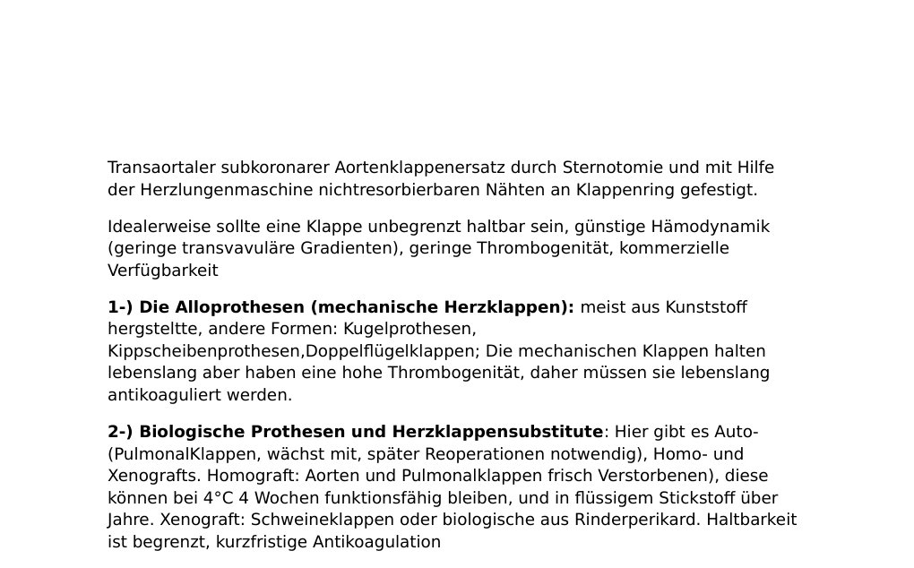 2016 Dr. Abidin Geles1-) Aortenstenose: Häufigste Klappenoperation, genital oder nach rheumatoider Endokarditis entstanden. Verkalkung in über 60% der Klappen.Symtome: linksventrikuläre Hypertrophie, Belastungs-Dyspnoe, Angina pectoris als spätsymptom sowie Synkopen und Herzversagen. Weitere Symtome wie Müdigkeit, Schwächegefühl, Zyanose (blaue Lippen), Lungenödeme, im Endstadium Herzrhythmusstörungen und Herzversagen.OP-Indikation: Symptomatisch, beim systolischen transvalvulären Gradienten über 50 mmHg, Auftreten von kardialen Synkopen, kardialer Dekompensation, bei kritischer Stenosierung der Klappenöffnungsfläche.…