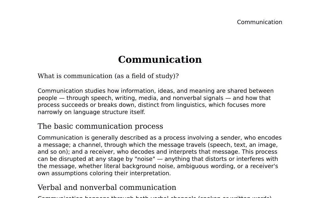 Shannon's information theory, media richness, and agenda-setting theory Dr. Dr. med. sci. Abidin GelesCopyright - All Rights Reserved: This document and all content on this website may not be published, reproduced, or distributed without the written permission of the author, Dr. Dr. med. sci. Abidin Geles.www.medwissen.ch abidin.geles@gmail.com Communication What is communication (as a field of study)?Communication studies how information, ideas, and meaning are shared between people — through speech, writing, media, and nonverbal signals — and how that process succeeds or breaks down, distinct from linguistics, which focuses more narrowly on language structure itself.…