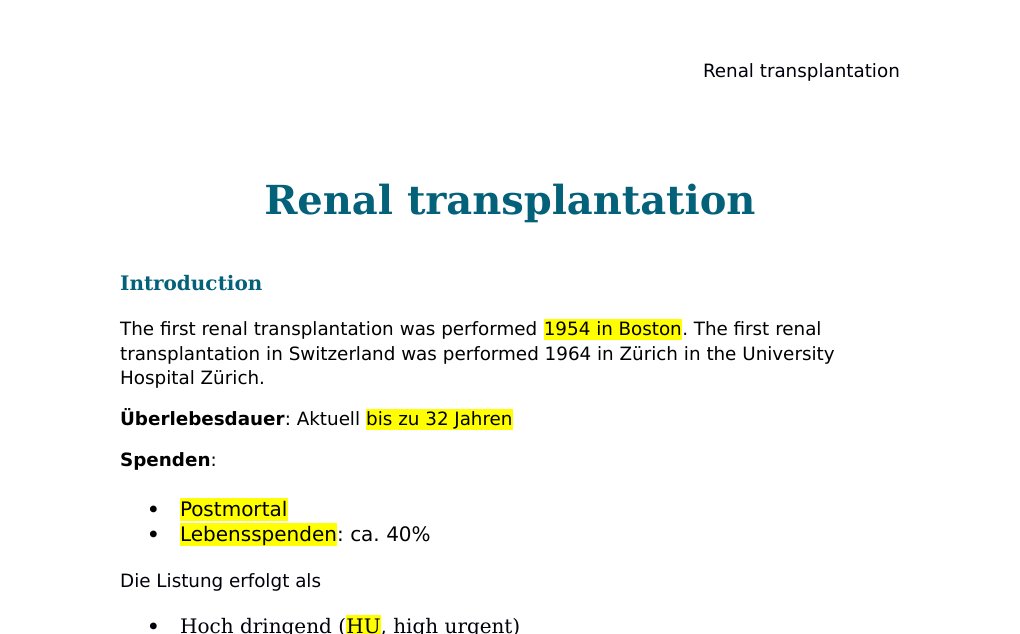 Renal transplantation IntroductionThe first renal transplantation was performed 1954 in Boston. The first renal transplantation in Switzerland was performed 1964 in Zürich in the University Hospital Zürich.Überlebesdauer: Aktuell bis zu 32 Jahren Spenden: Postmortal Lebensspenden: ca. 40% Die Listung erfolgt als Hoch dringend (HU, high urgent) Transplantabel (T, transplantable) Nicht transplantationsfähig (NT, non transplantable) Folgende Faktoren spielen eine Rolle für die Listung: AB0-System spielt bei der Listung der transplantablen Patienten eine Rolle Kompatibel Identisch HLA-Übereinstimmung (Humanes Leukozytenantigensystem) Wartezeit…